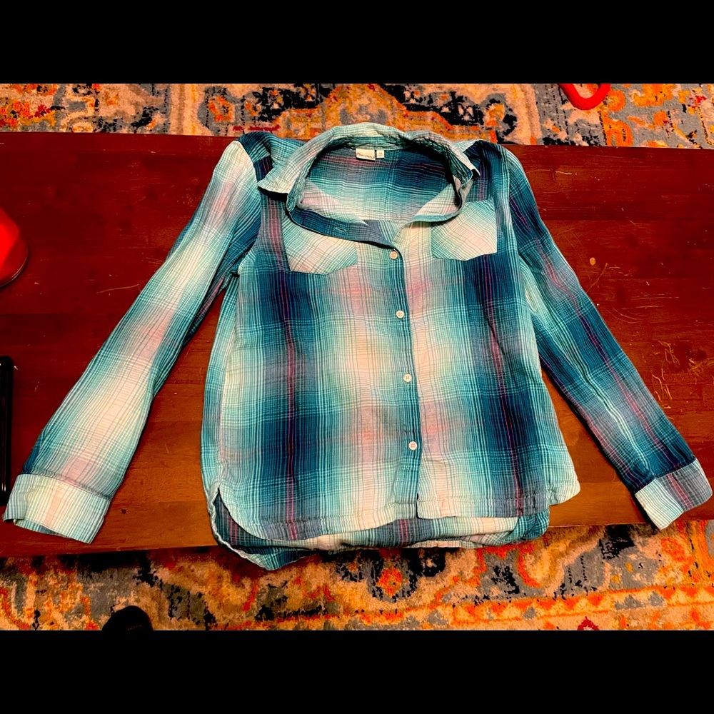 Girls Flannel Top